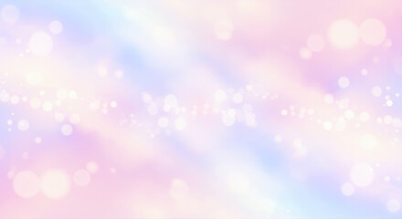 Pastel bokeh lights create a dreamy abstract background.