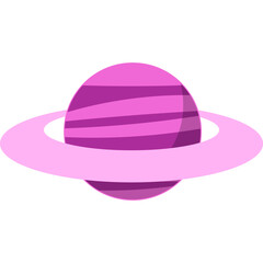 Ringed Planet Illustration
