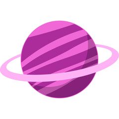 Ringed Planet Illustration