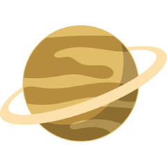 Ringed Planet Illustration