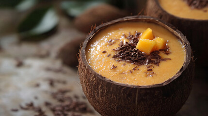 coconut milk chocolate and coconut misis