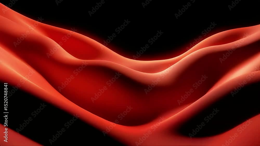 Poster Abstract Red Waves Flowing Dynamically in Dark