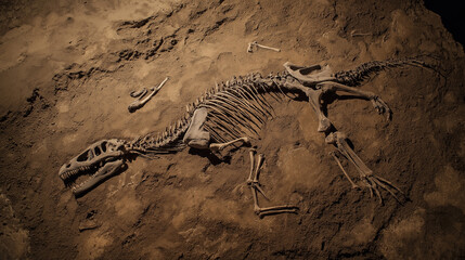 Naklejka premium Dinosaur Fossil (Tyrannosaurus Rex)