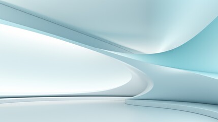 Free abstract white background minimal futuristic blue architectural space wallpaper.