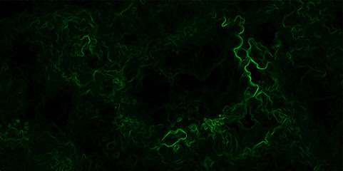 Abstract background featuring swirling, nebulous green tendrils and smoky textures. Glowing, ethereal fog or plasma clouds with subtle, organic flow patterns with mysterious or supernatural ambiance.