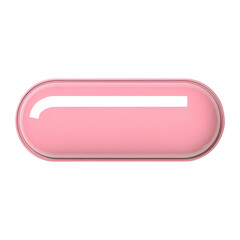 Minimalist pink capsule pill design for pharmaceutical advertising concepts