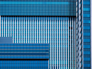 Architecture details Glass wall Modern building exterior Abstract futuristic background