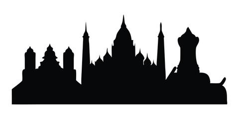 Obraz premium silhouette of the king of king