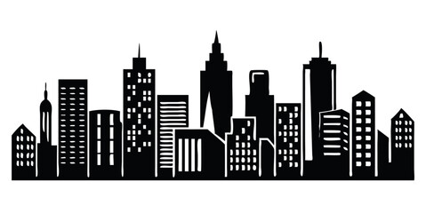 city-silhouette-vector-set--panorama-city-background