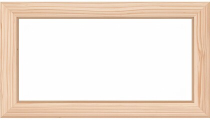 Obraz premium Wooden frame isolated on white background. Template of border for your design. ( Clipping paths )