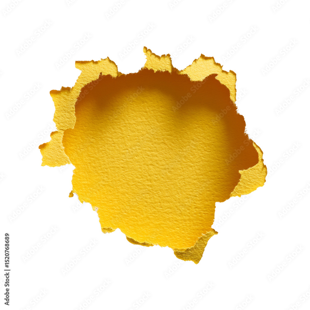 Poster torn golden texture - abstract background element with rough edges