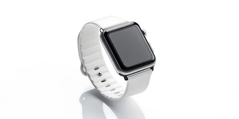 Sleek White Smartwatch with Modern Design  A Stylish Tech Accessory