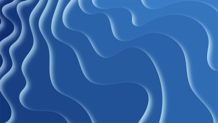 Abstract blue wave liquid background