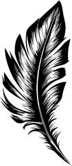 Obraz premium Vintage Feather Art SVG