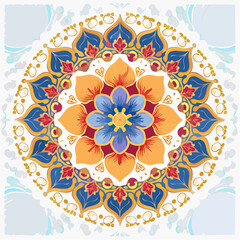 mandala round ornament