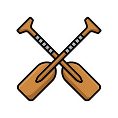 paddle icon vector design template simple and clean