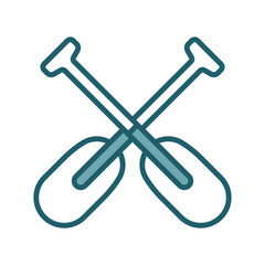 paddle icon vector design template simple and clean