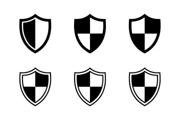 Collection of six silhouette trophy cup designs