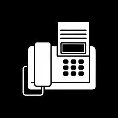 vector black phone icon