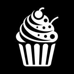 cupcake vector icon