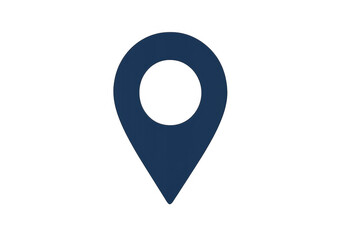 Location pin icon marking specific place, ideal for indicating destinations on maps and transparent background