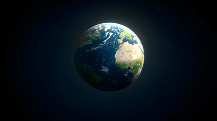 Fototapeta premium Pixelated Earth In Space