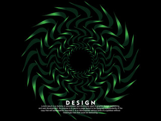 Music poster design background. Electro Sound Cover template with dynamic abstract gradient circular geometric shapes and lines for social media, technology, digital, flyer, party, festival, club, etc