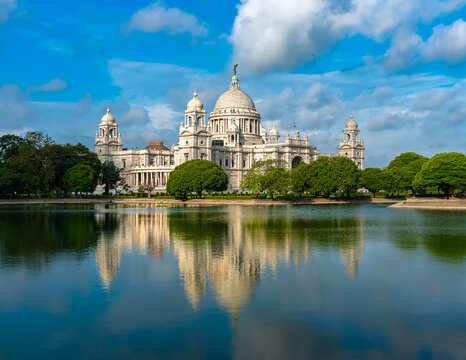 Beautiful  Victoria Memorial, Kolkata , West Bengal, India,