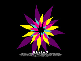 Music poster design background. Electro Sound Cover template with dynamic abstract gradient circular geometric shapes and lines for social media, technology, digital, flyer, party, festival, club, etc