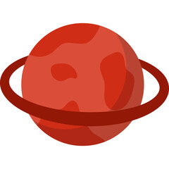 Ringed Planet Illustration