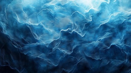 Dynamic Blue Abstract Waves: Captivating fluid patterns evoke tranquility and depth, perfect for backgrounds, wellness, or creative projects.