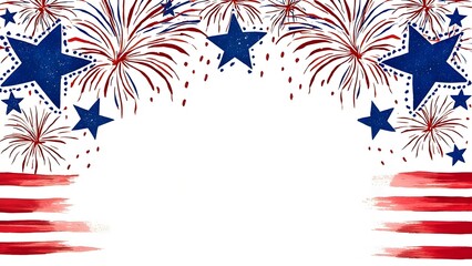 Obraz premium Happy Independence Day, America!
