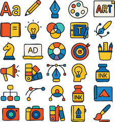 set of icons for web design