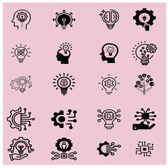 A set of 20 technology icon