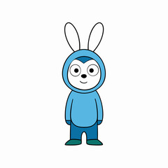 funny cartoon bunny