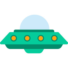 UFO Flat Illustration