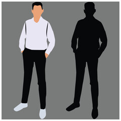 silhouette of a man