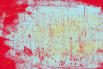 Textured Red and Blue Grunge Abstract