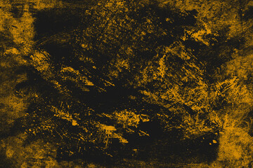 Textured Grunge Abstract with Black and Yellow Colors