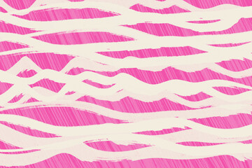 Abstract Strokes in Pink and White