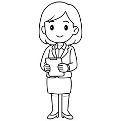 business woman cartoon