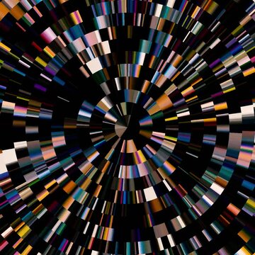 Hypnotic multicolor polar video effects. Transition, effect, input, output, tunnel, loop, glitch for every project