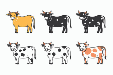 Fototapeta premium farm animals set