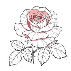 Seamless Monochrome Floral Pattern. Hand Drawn Floral Texture, Decorative Flowers, Coloring Book.