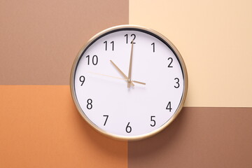 Close-up of a wall clock. The concept of time and work time is valuable for life, Alarm clock...