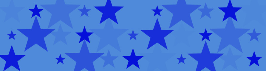 Blue Star Pattern Background