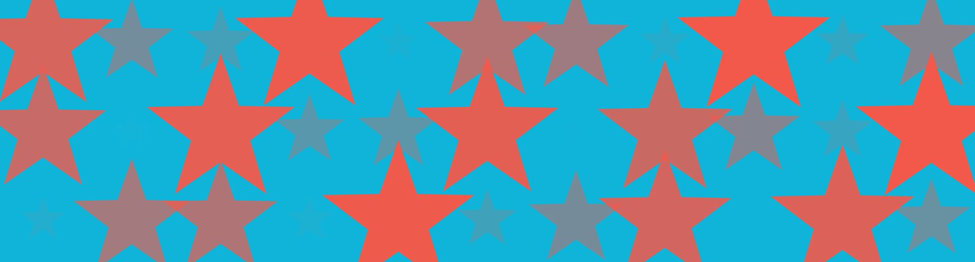 Obraz premium Abstract Star Pattern on Blue Background