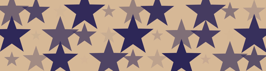 Star Pattern Background in Blue and Beige