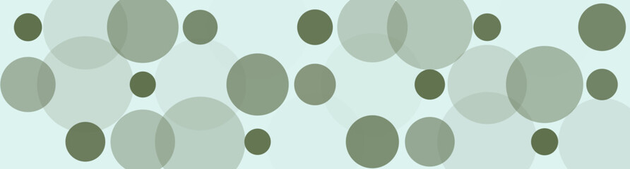 Abstract Bubbles Background in Green Tones