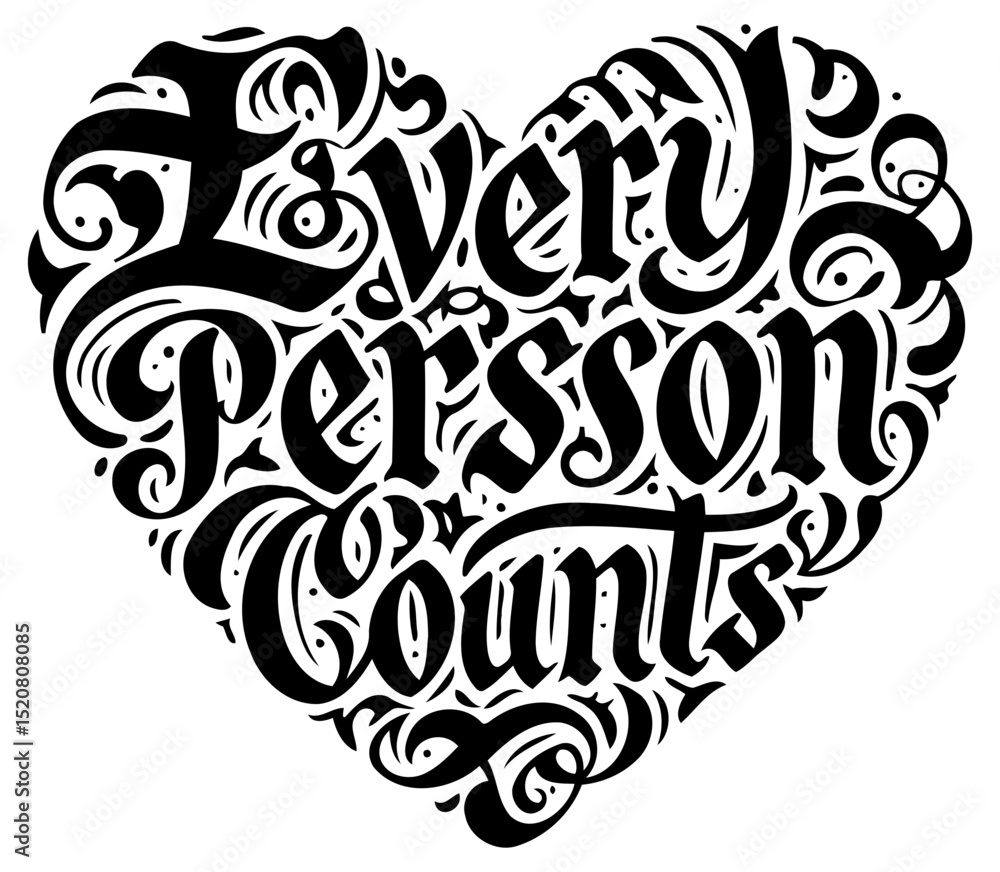 Poster motivational graphic design of the phrase 